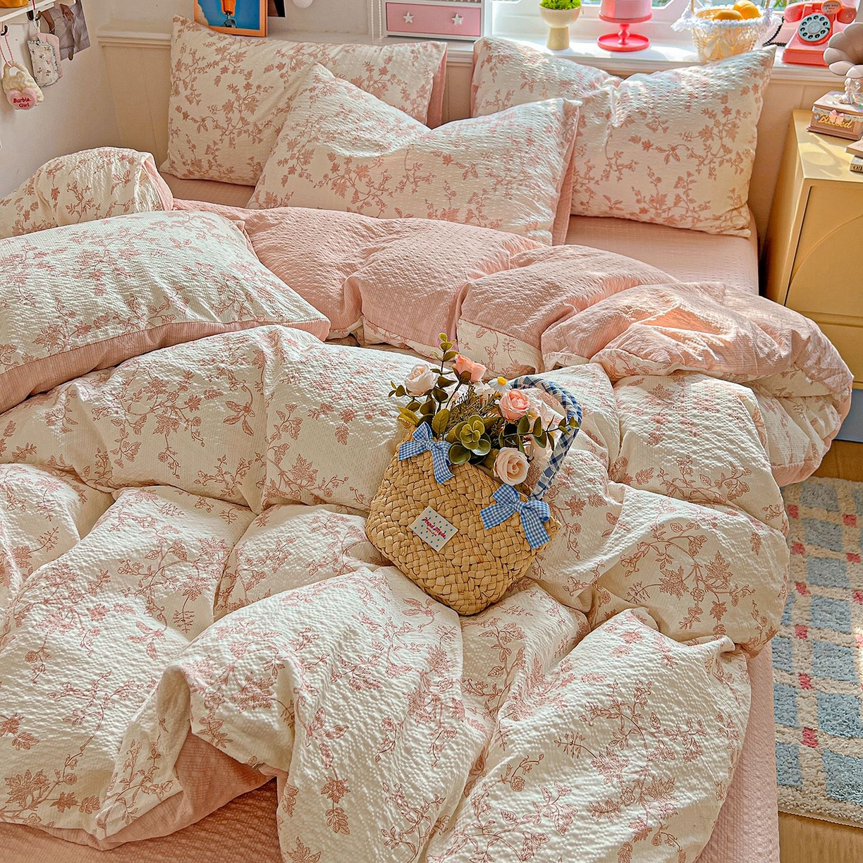 91家纺网 家纺一手货源 找家纺 （总）欧妮家纺 2026新款泡芙棉印花四件套-跑量款