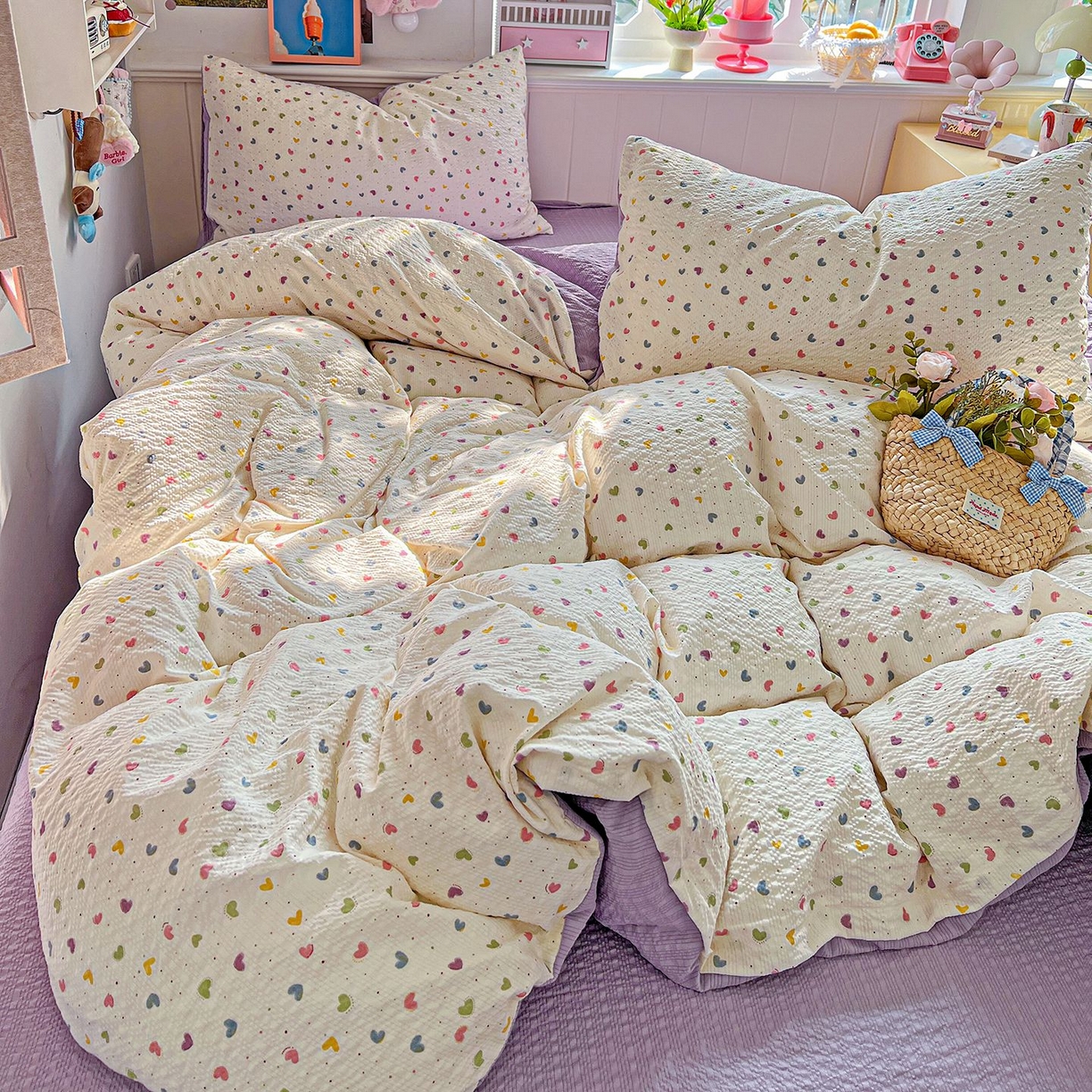 91家纺网 家纺一手货源 找家纺 （总）欧妮家纺 2026新款泡芙棉印花四件套-跑量款