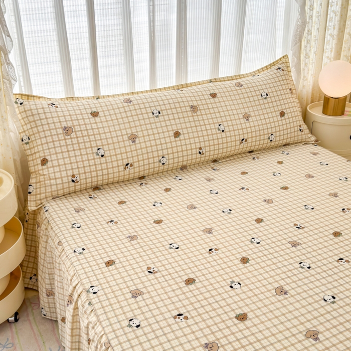 91家纺网 家纺一手货源 找家纺 （总）莎臣豹 2026新款40支全棉枕套纯棉枕套印花夫妻双人枕套长枕套床靠枕枕套