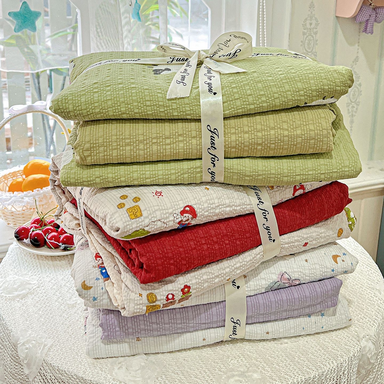 欧妮家纺 2026新款泡芙棉印花四件套-跑量款 组合图