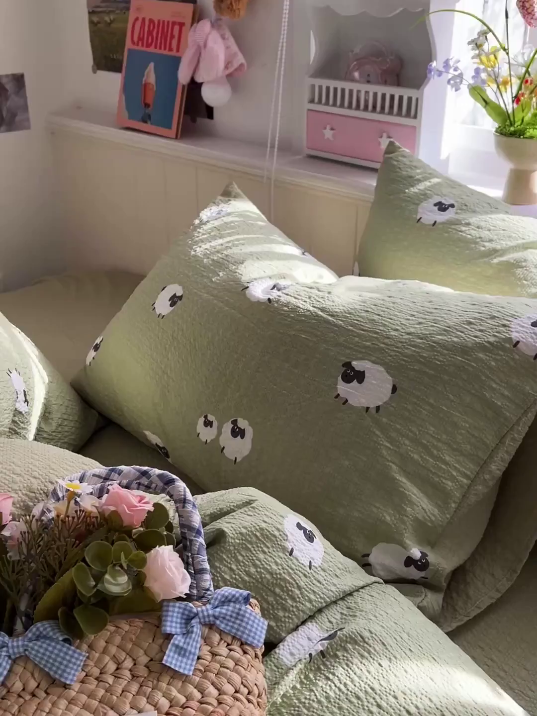 91家纺网 家纺一手货源 找家纺 欧妮家纺 2026新款泡芙棉印花四件套-跑量款 泡芙-羊羊牧场