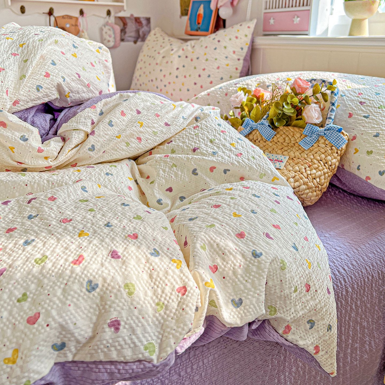 91家纺网 家纺一手货源 找家纺 （总）欧妮家纺 2026新款泡芙棉印花四件套-跑量款