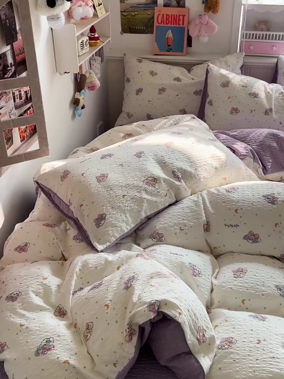 91家纺网 家纺一手货源 找家纺 欧妮家纺 2026新款泡芙棉印花四件套-跑量款 泡芙-星空