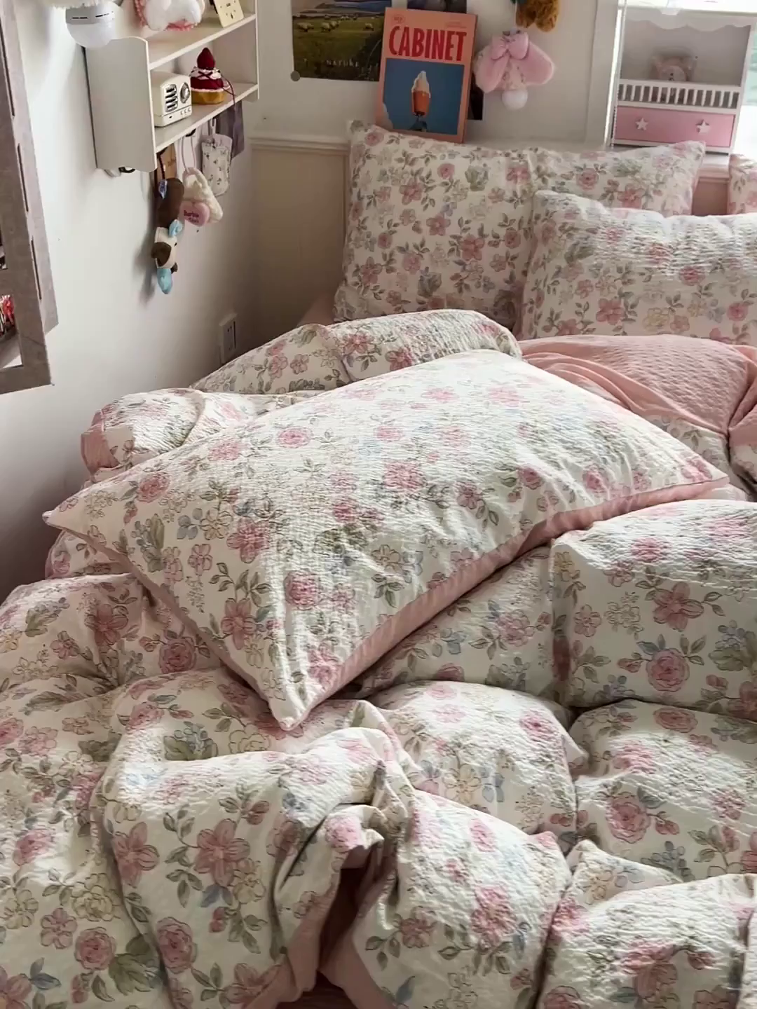 91家纺网 家纺一手货源 找家纺 欧妮家纺 2026新款泡芙棉印花四件套-跑量款 泡芙-春日花语