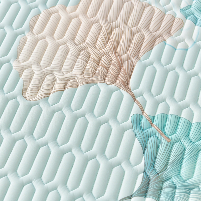 91家纺网 家纺一手货源 找家纺 （总）畅畅家纺 2026春夏新款凉感丝乳胶床裙凉席三件套印花凉席席子-足球花