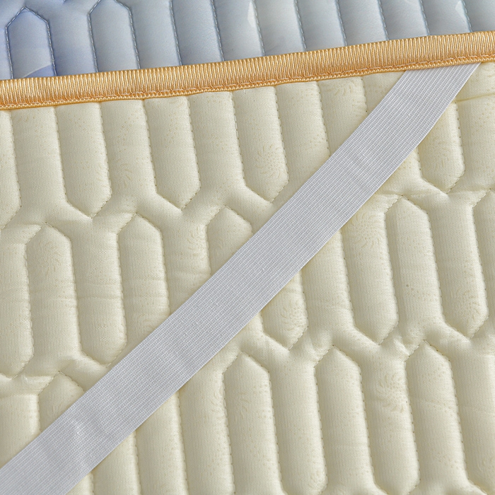 91家纺网 家纺一手货源 找家纺 畅畅家纺 2026春夏新款凉感丝乳胶床裙凉席三件套印花凉席席子-足球花 足球花-繁花-蓝