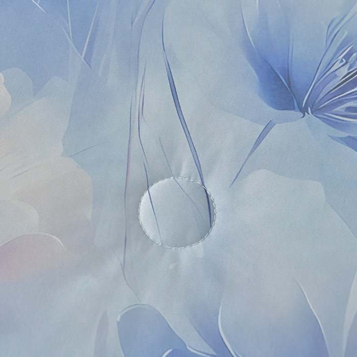 91家纺网 家纺一手货源 找家纺 畅畅家纺 2026春夏新款凉感丝乳胶床裙凉席三件套印花凉席席子-足球花 足球花-繁花-蓝