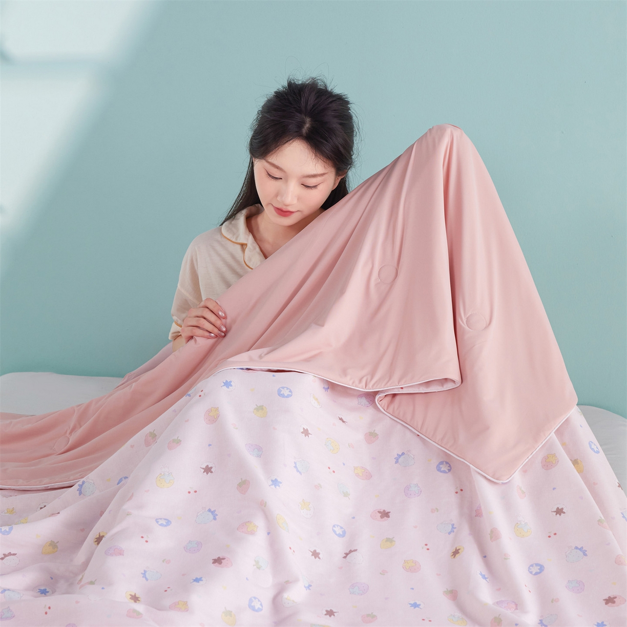 91家纺网 家纺一手货源 找家纺 （总）瑞米家居 2026新款A类冰纱双感被夏被夏凉被空调被