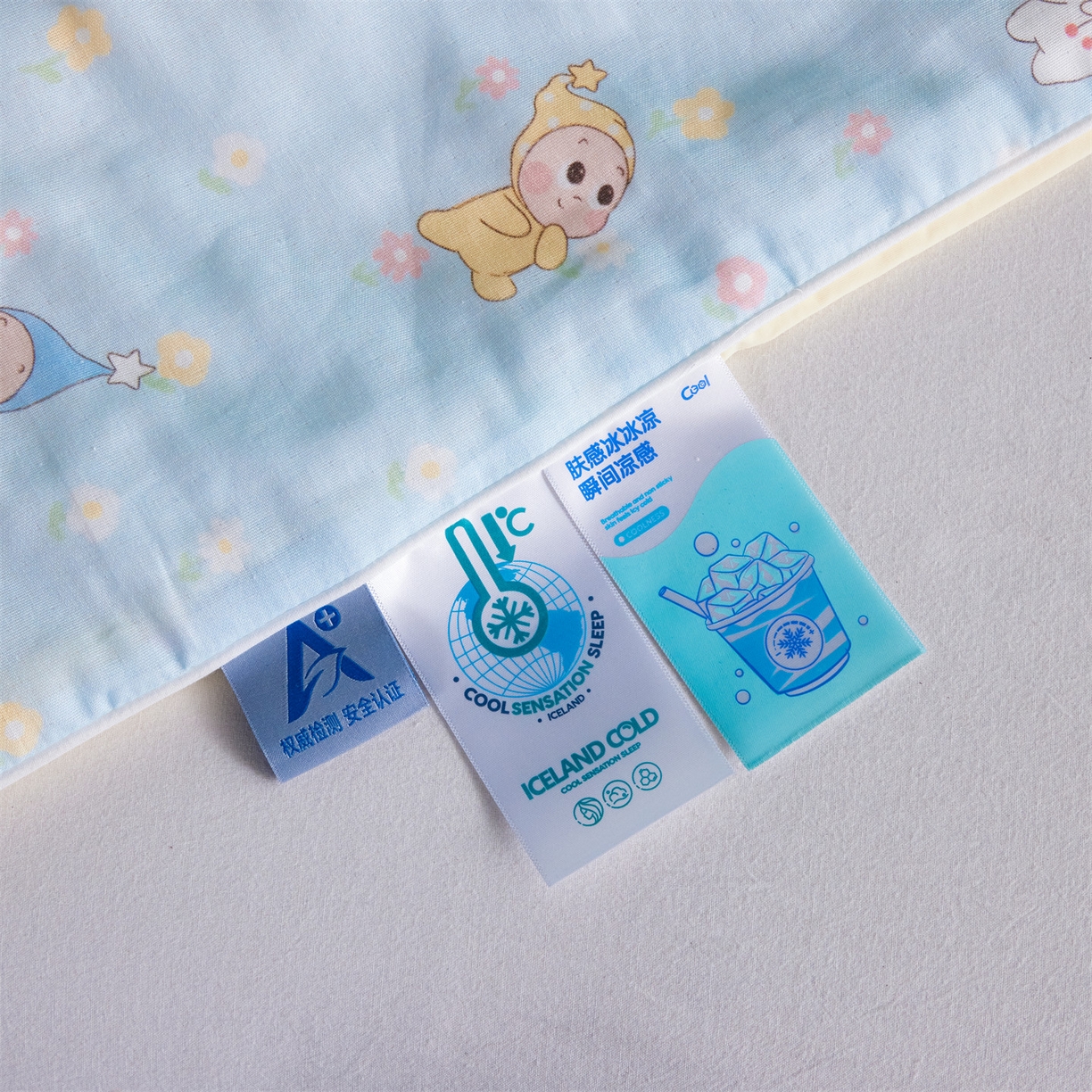 91家纺网 家纺一手货源 找家纺 瑞米家居 2026新款A类冰纱双感被夏被夏凉被空调被 花园萌宠-蓝