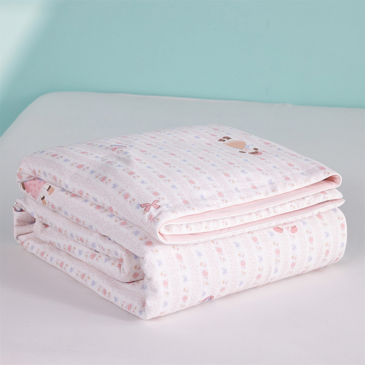 91家纺网 家纺一手货源 找家纺 瑞米家居 2026新款A类冰纱双感被夏被夏凉被空调被 软糖甜心-米