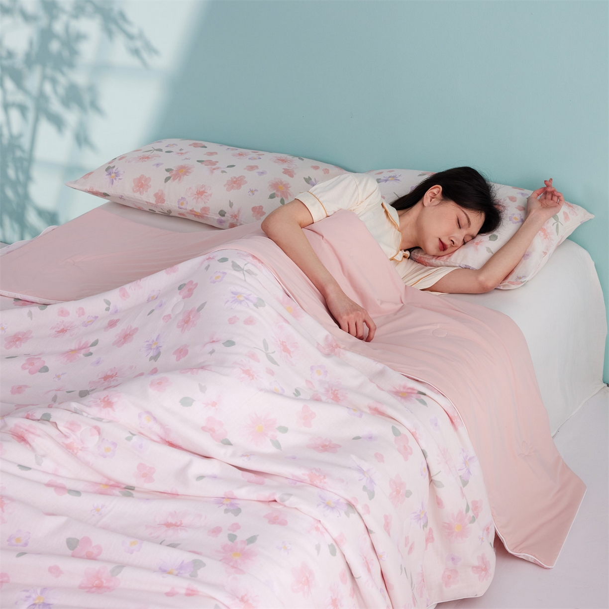 瑞米家居 2026新款A类冰纱双感被夏被夏凉被空调被 雅致-粉