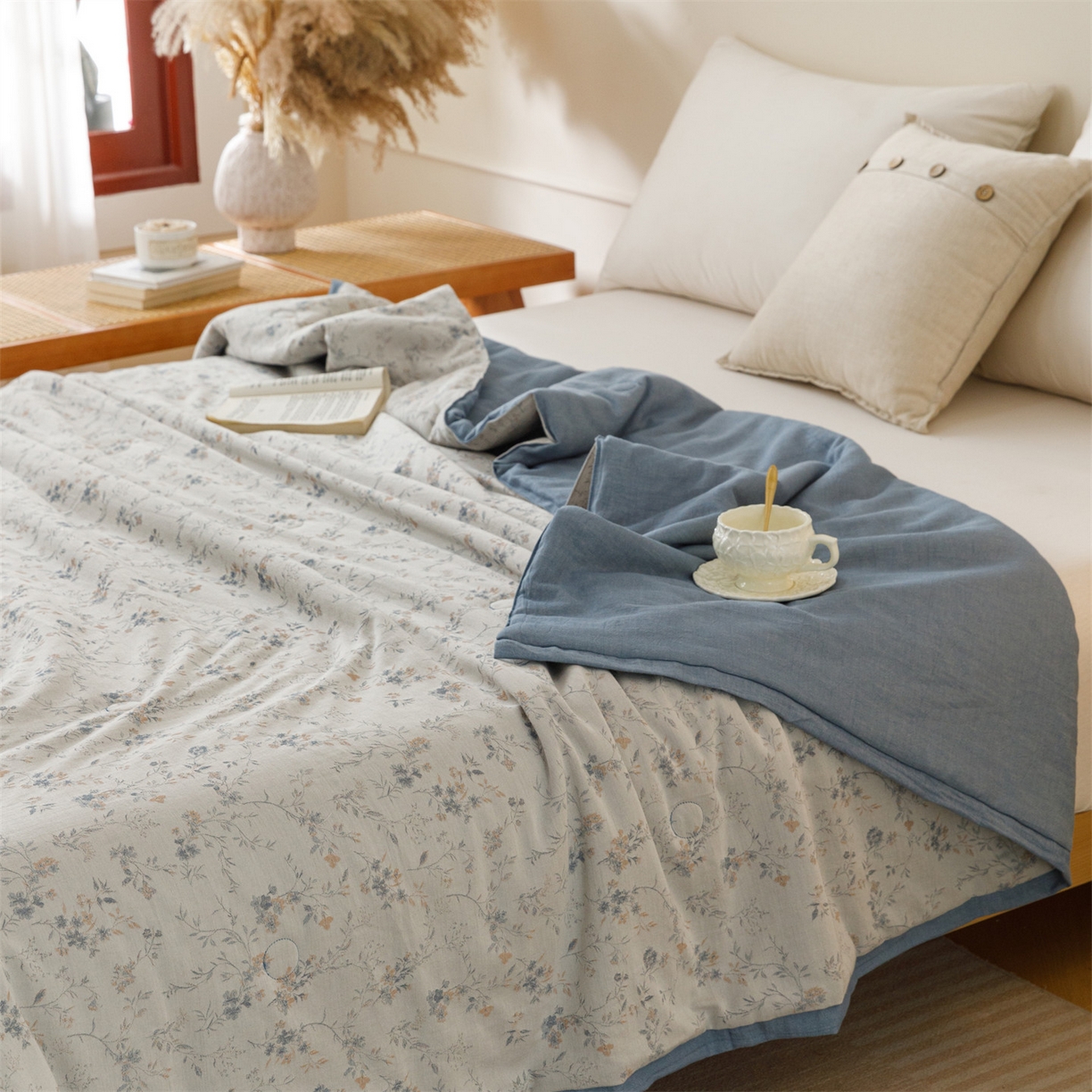 91家纺网 家纺一手货源 找家纺 （总）瑞米家居 2026新款全棉色织花夏被夏凉被空调被