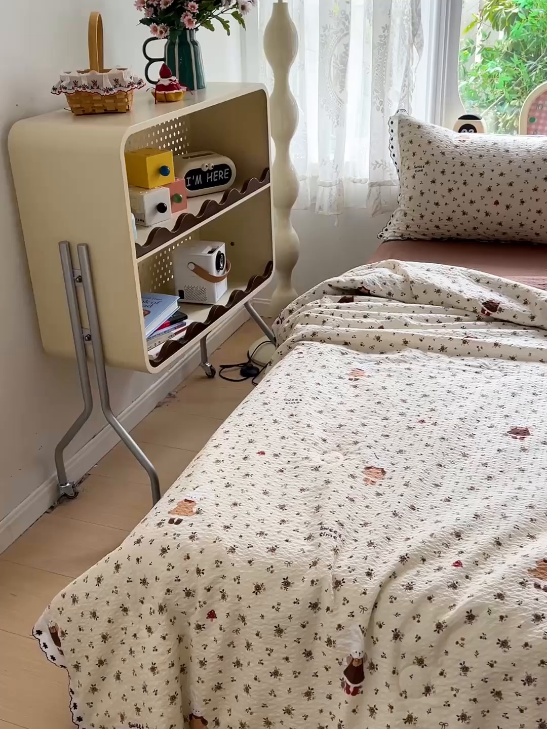 91家纺网 家纺一手货源 找家纺 恒尚居 2026新款A类泡芙纱花边夏被夏凉被空调被四套件 【花雨小兔】全棉花边