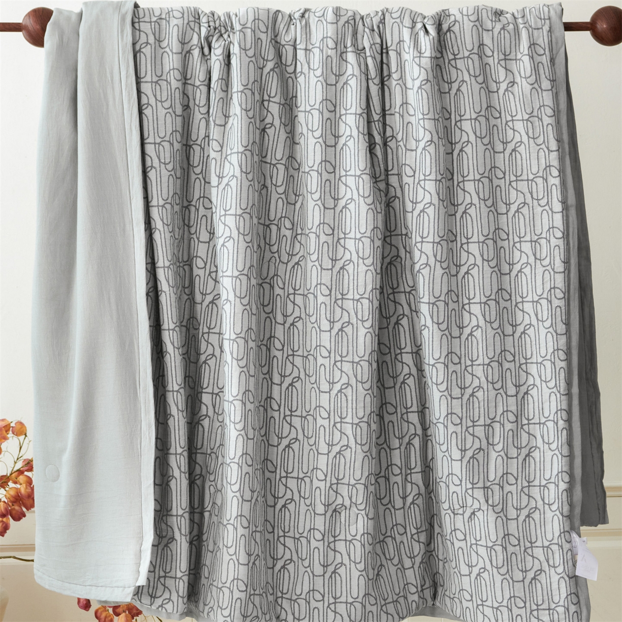 91家纺网 家纺一手货源 找家纺 瑞米家居 2026新款全棉色织花夏被夏凉被空调被 时律-中灰