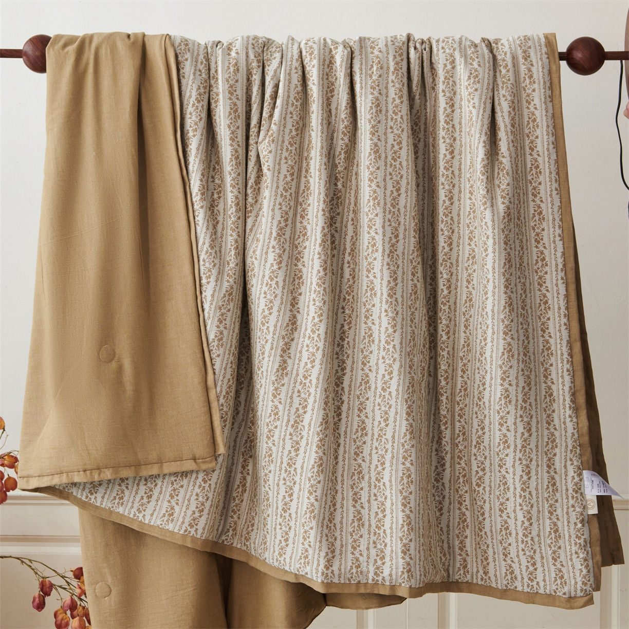 91家纺网 家纺一手货源 找家纺 瑞米家居 2026新款全棉色织花夏被夏凉被空调被 望野-金桂