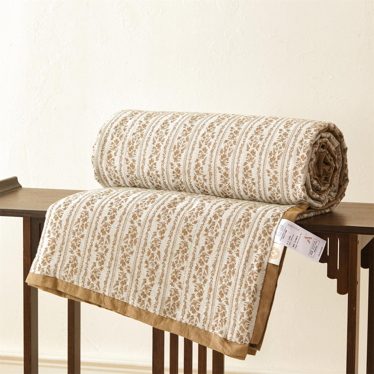 91家纺网 家纺一手货源 找家纺 瑞米家居 2026新款全棉色织花夏被夏凉被空调被 望野-金桂