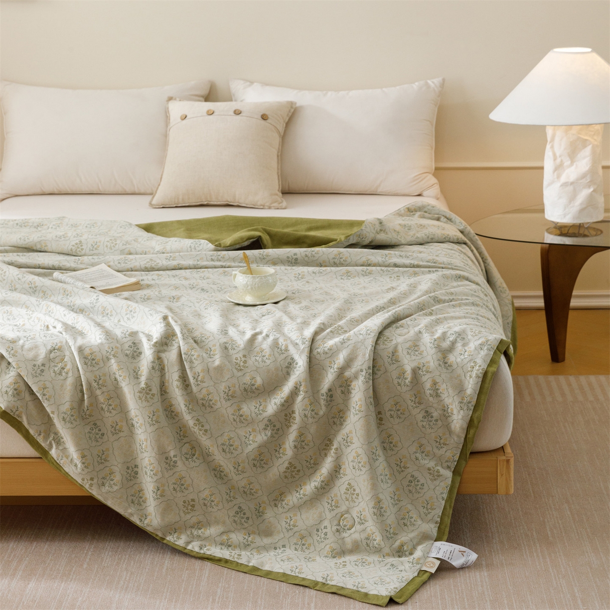 91家纺网 家纺一手货源 找家纺 瑞米家居 2026新款全棉色织花夏被夏凉被空调被 以茉