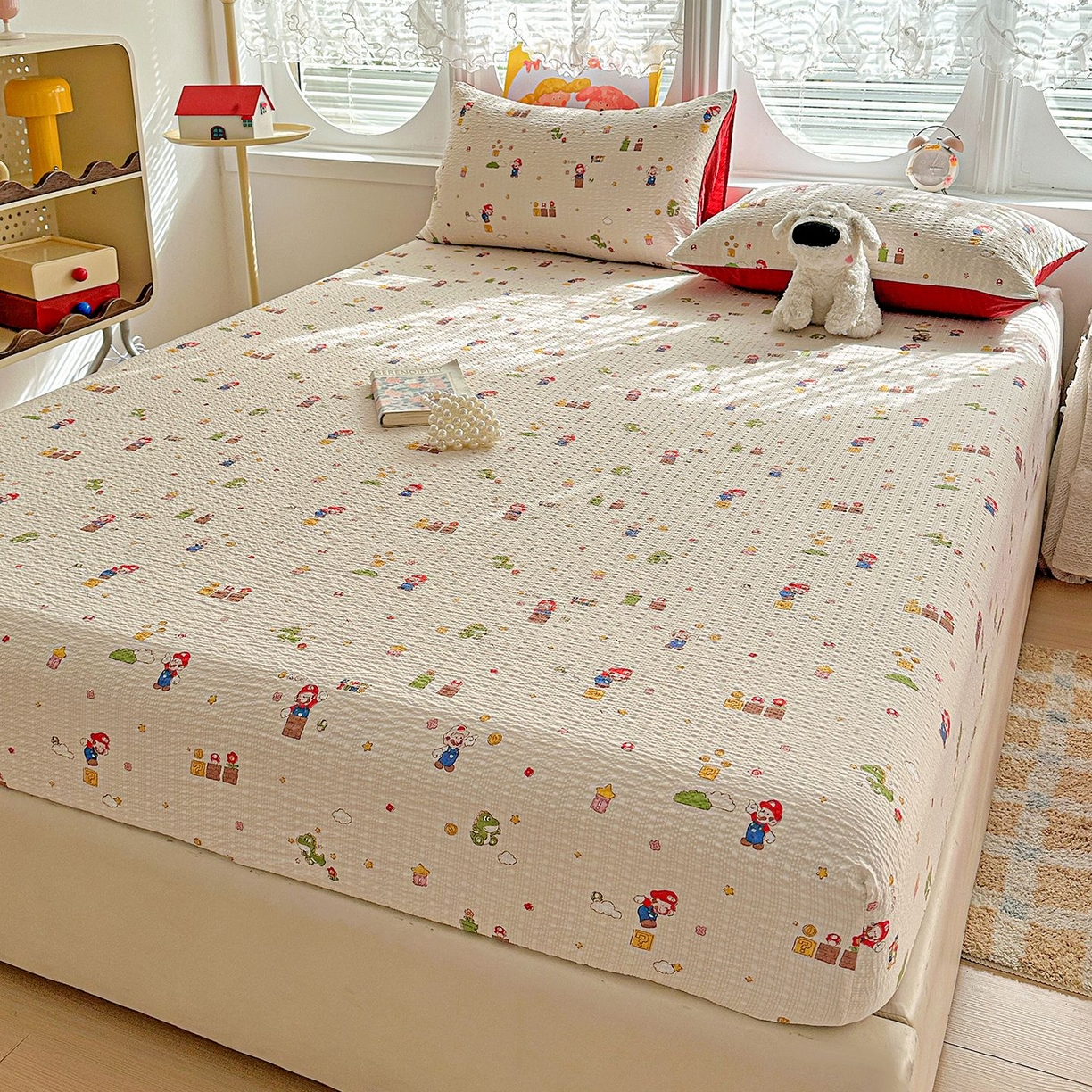 91家纺网 家纺一手货源 找家纺 （总）欧妮家纺 2026新款泡芙棉单床笠-床垫保护套