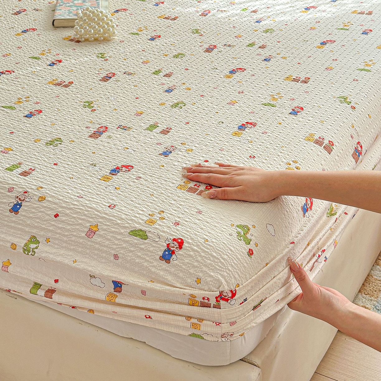 91家纺网 家纺一手货源 找家纺 （总）欧妮家纺 2026新款泡芙棉单床笠-床垫保护套