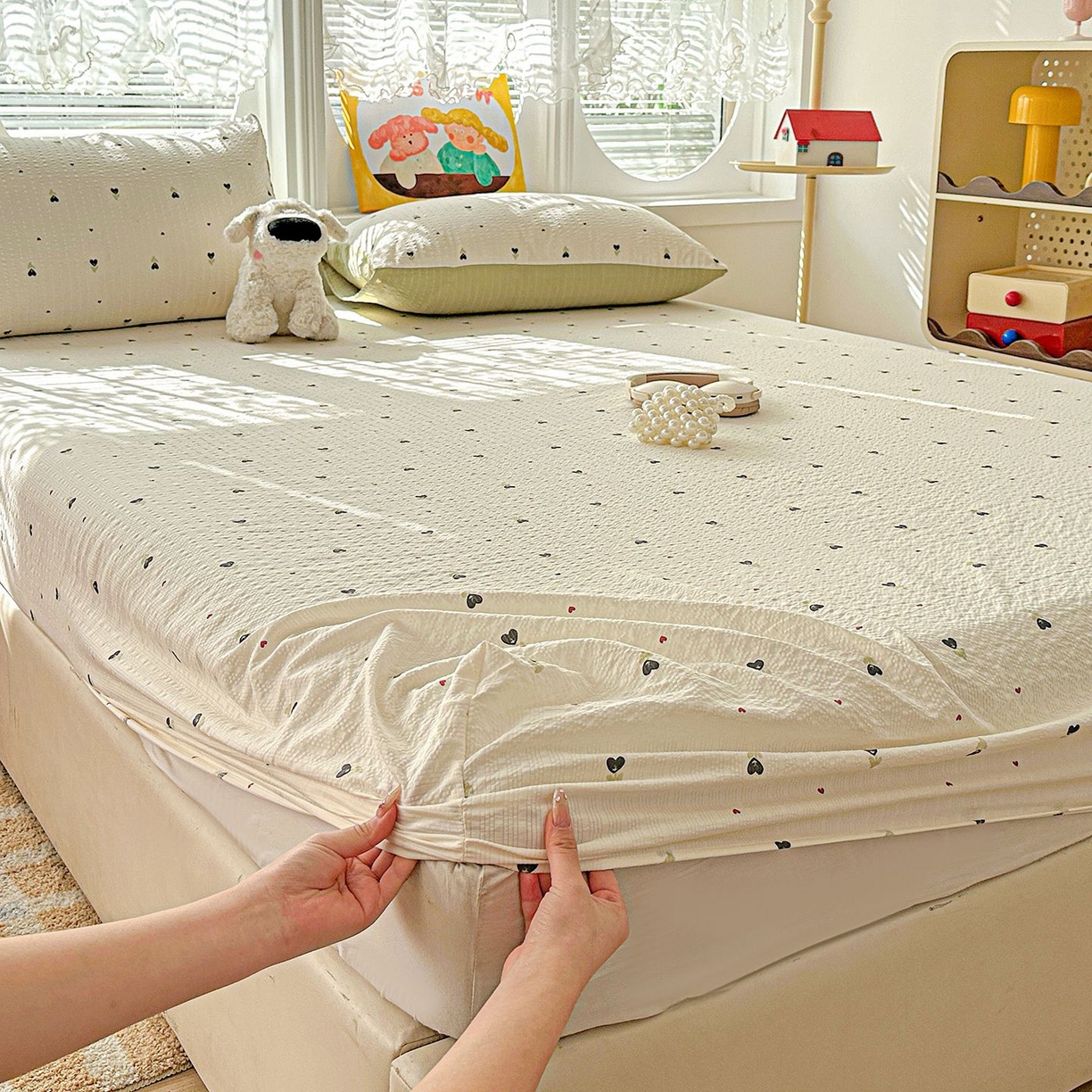 91家纺网 家纺一手货源 找家纺 （总）欧妮家纺 2026新款泡芙棉单床笠-床垫保护套