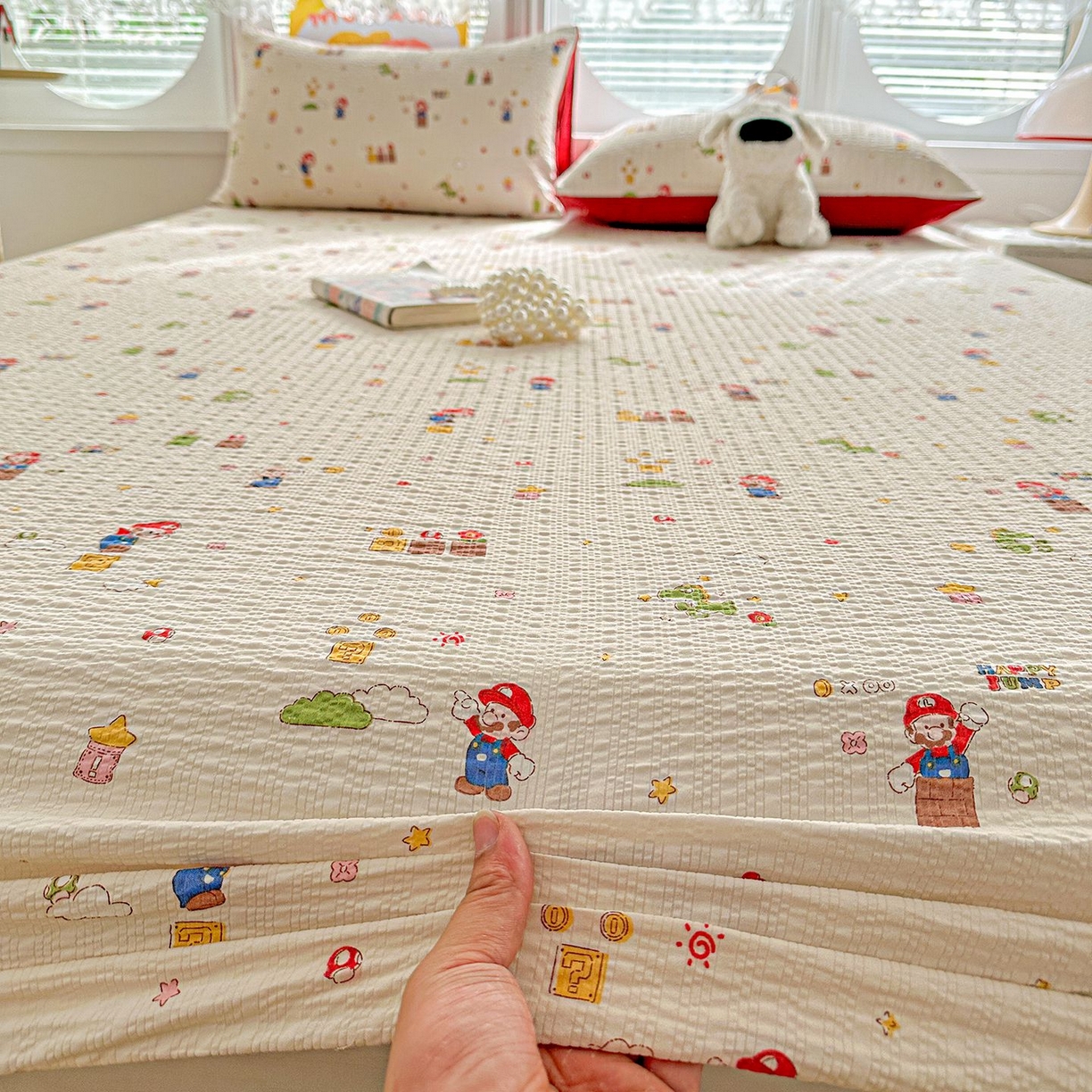 91家纺网 家纺一手货源 找家纺 （总）欧妮家纺 2026新款泡芙棉单床笠-床垫保护套