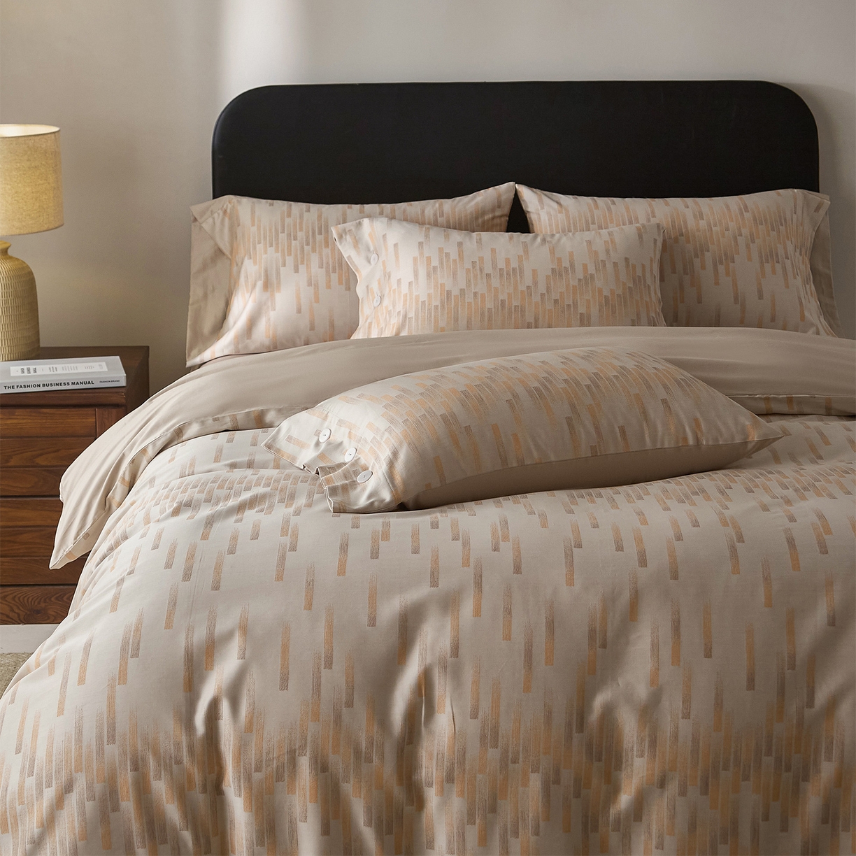 91家纺网 家纺一手货源 找家纺 （总）ONE TWO ONE 121 【会员-20】 【控价商品】【提供买家秀】  2026新款100s50支长绒棉全棉床上用品色织提花四件套纽扣款