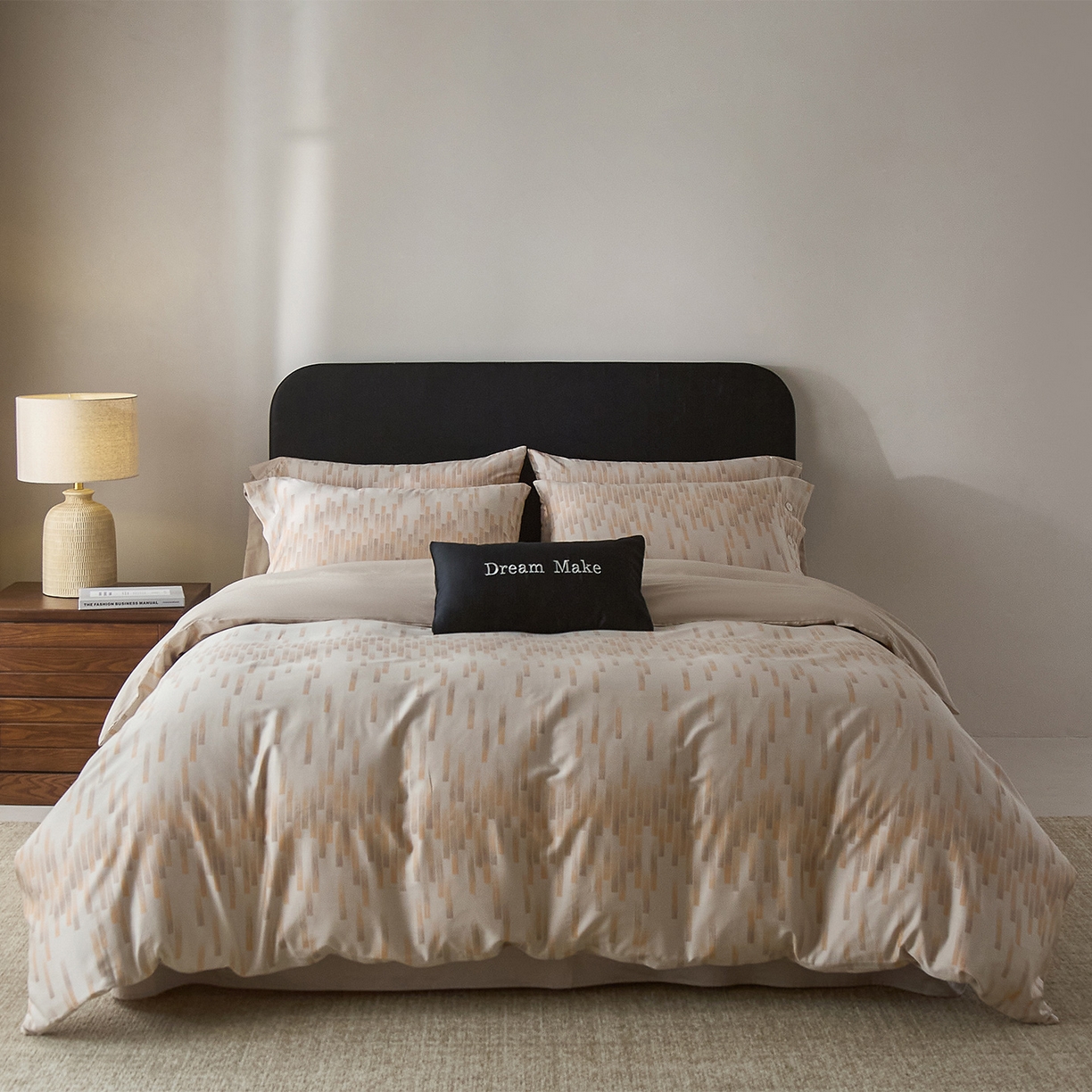 91家纺网 家纺一手货源 找家纺 （总）ONE TWO ONE 121 【会员-20】 【控价商品】【提供买家秀】  2026新款100s50支长绒棉全棉床上用品色织提花四件套纽扣款