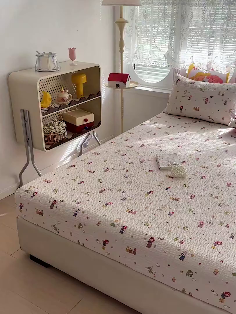 91家纺网 家纺一手货源 找家纺 （总）欧妮家纺 2026新款泡芙棉单床笠-床垫保护套