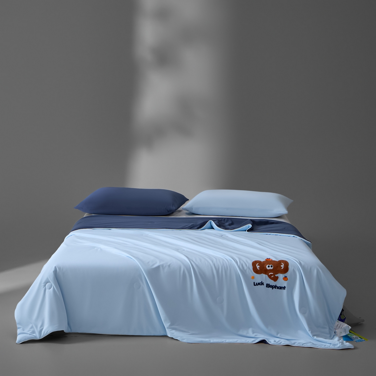 91家纺网 家纺一手货源 找家纺 一加一 2026新款凉感冰皮冰蚕被夏被夏凉被空调被 柿柿如意象