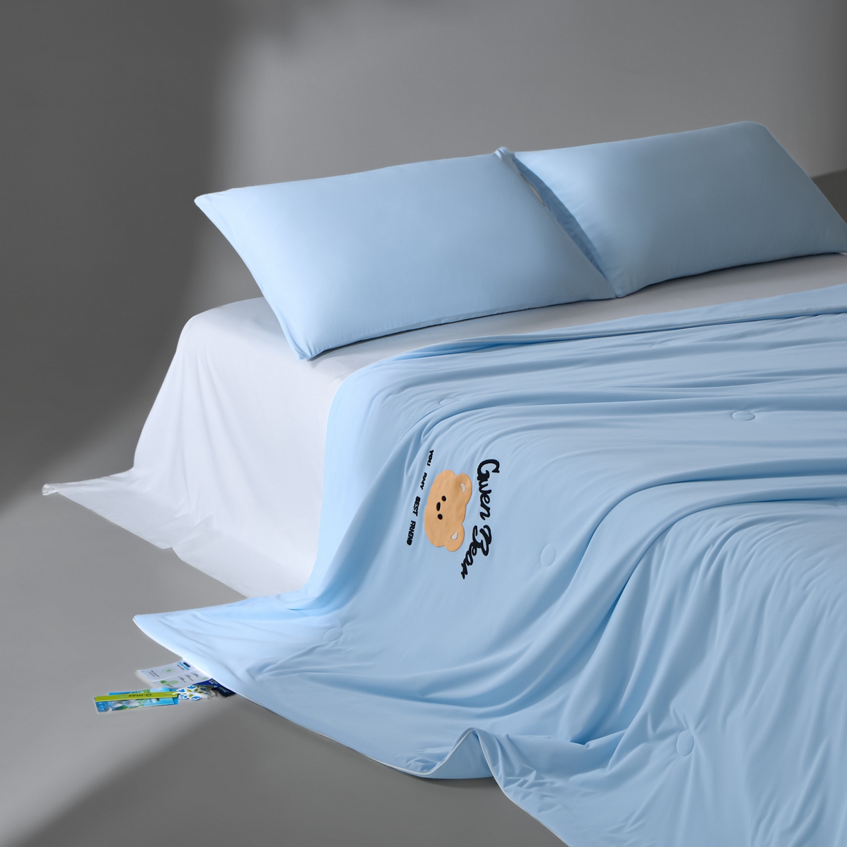 91家纺网 家纺一手货源 找家纺 一加一 2026新款凉感冰皮冰蚕被夏被夏凉被空调被 好朋熊