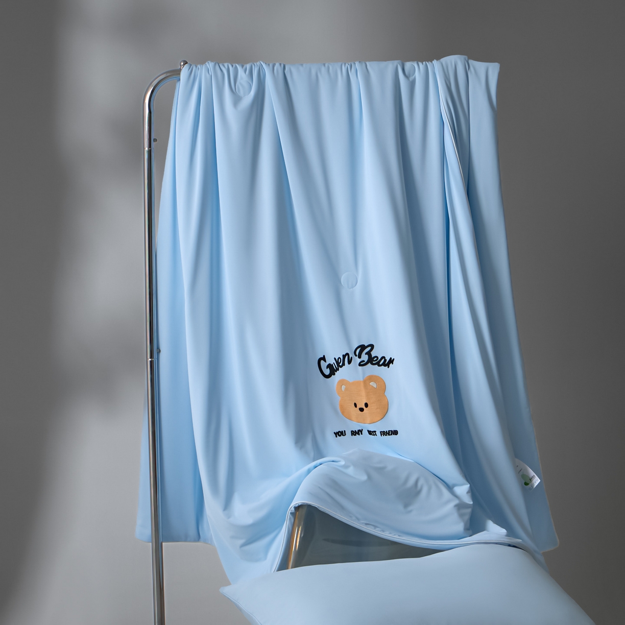 91家纺网 家纺一手货源 找家纺 一加一 2026新款凉感冰皮冰蚕被夏被夏凉被空调被 好朋熊