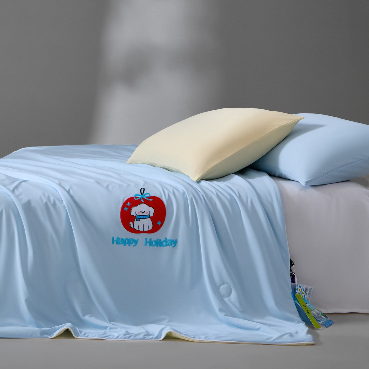 91家纺网 家纺一手货源 找家纺 一加一 2026新款凉感冰皮冰蚕被夏被夏凉被空调被 红果小白