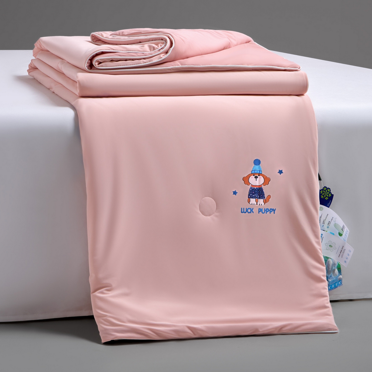 一加一 2026新款凉感冰皮冰蚕被夏被夏凉被空调被 蓝裳福仔