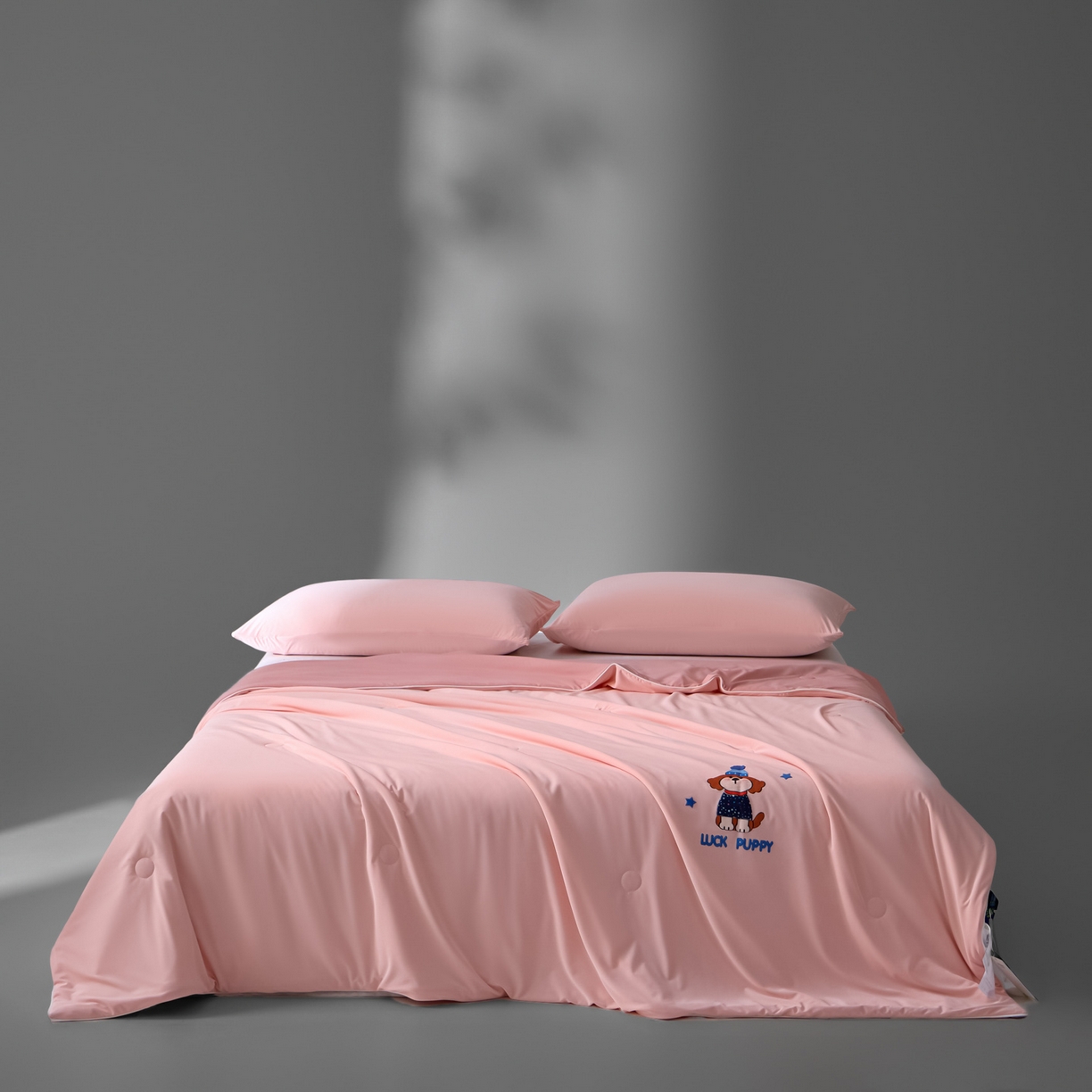 91家纺网 家纺一手货源 找家纺 一加一 2026新款凉感冰皮冰蚕被夏被夏凉被空调被 蓝裳福仔