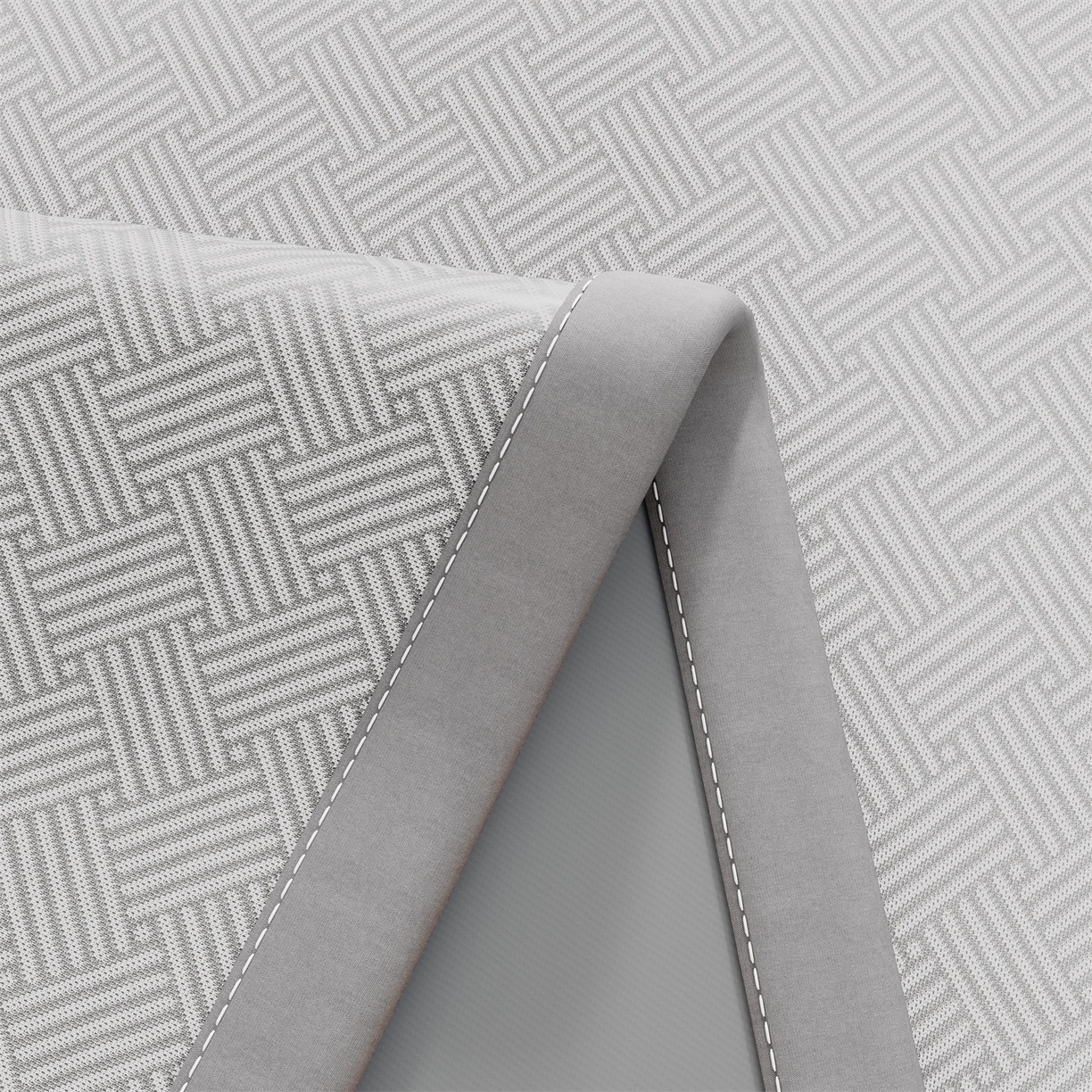 91家纺网 家纺一手货源 找家纺 欧妮家纺 2026新款艾草凉感饼干花冰丝凉席席子凉席 饼干花冰丝席-灰色