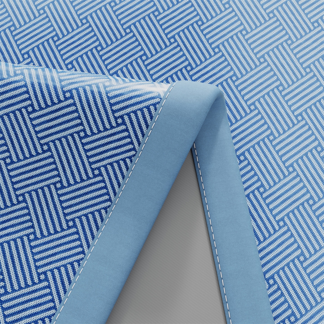 91家纺网 家纺一手货源 找家纺 欧妮家纺 2026新款艾草凉感饼干花冰丝凉席席子凉席 饼干花冰丝席-蓝色