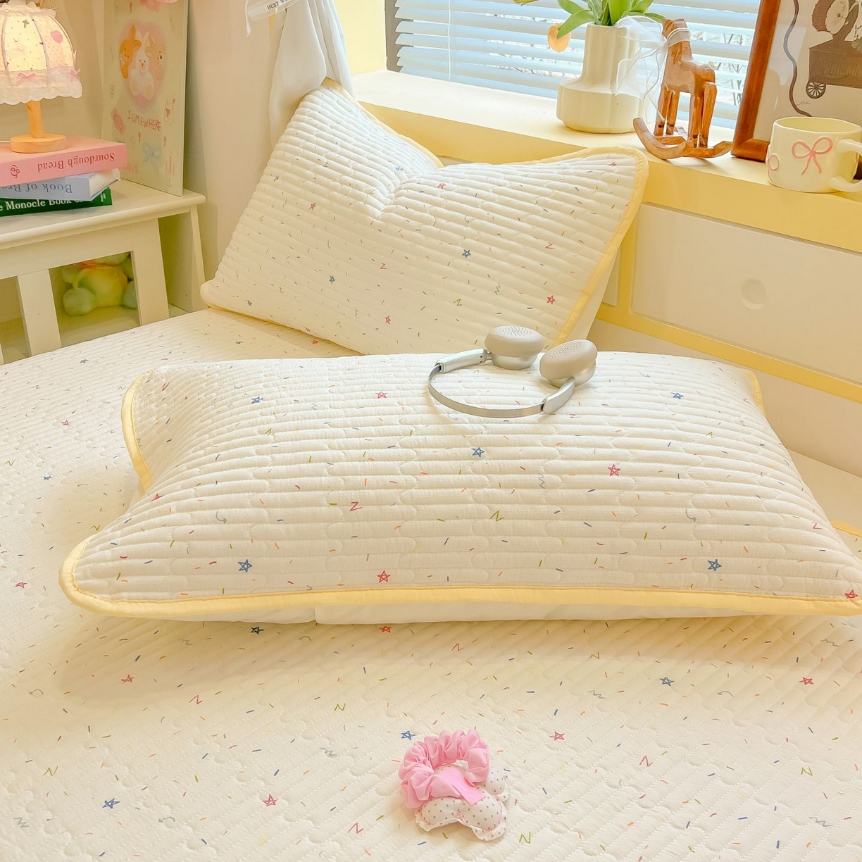 91家纺网 家纺一手货源 找家纺 欧妮家纺 2026新款A类云感双层纱夏被单床盖 织梦