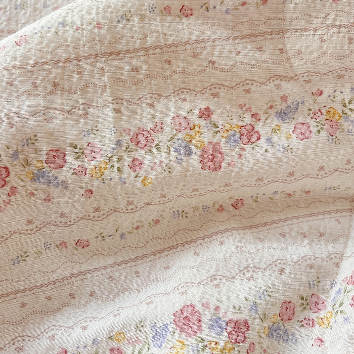 91家纺网 家纺一手货源 找家纺 仟网汇 2026新款彩色花边木棉皱皱纱夏被夏凉被空调被四件套 扶摇