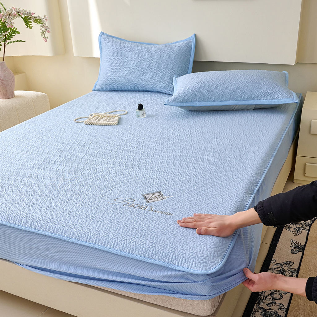 91家纺网 家纺一手货源 找家纺 （总）欧妮家纺 2026新款A类凉感豆豆席席子凉席-床笠款