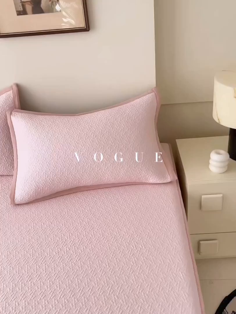 91家纺网 家纺一手货源 找家纺 （总）欧妮家纺 2026新款A类凉感豆豆席席子凉席-床笠款