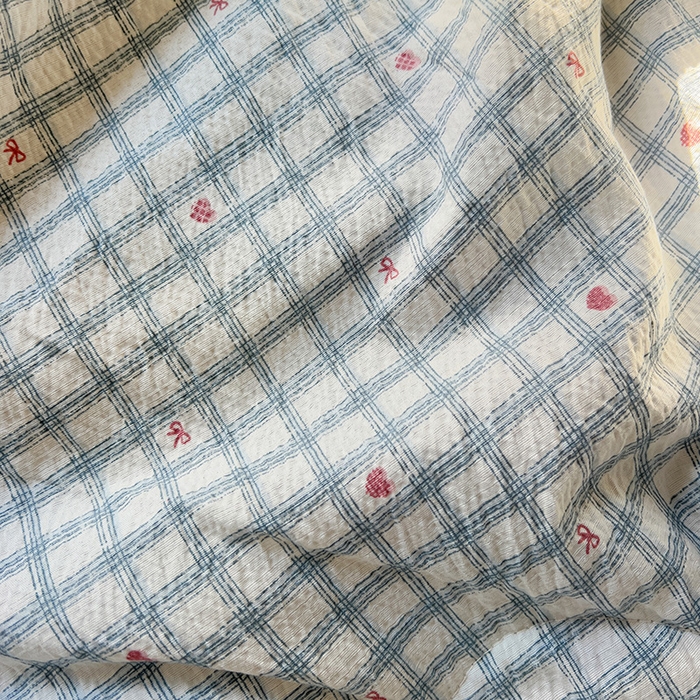 91家纺网 家纺一手货源 找家纺 仟网汇 2026新款彩色花边木棉皱皱纱夏被夏凉被空调被四件套 甜心格格