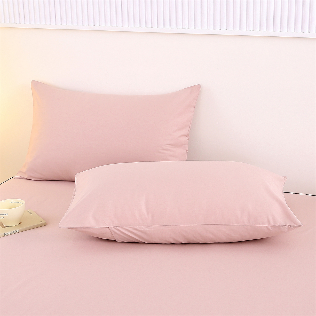 91家纺网 家纺一手货源 找家纺 欧妮家纺 2026新款全棉纯棉斜纹刺绣单床笠三件套 一见倾心-玉