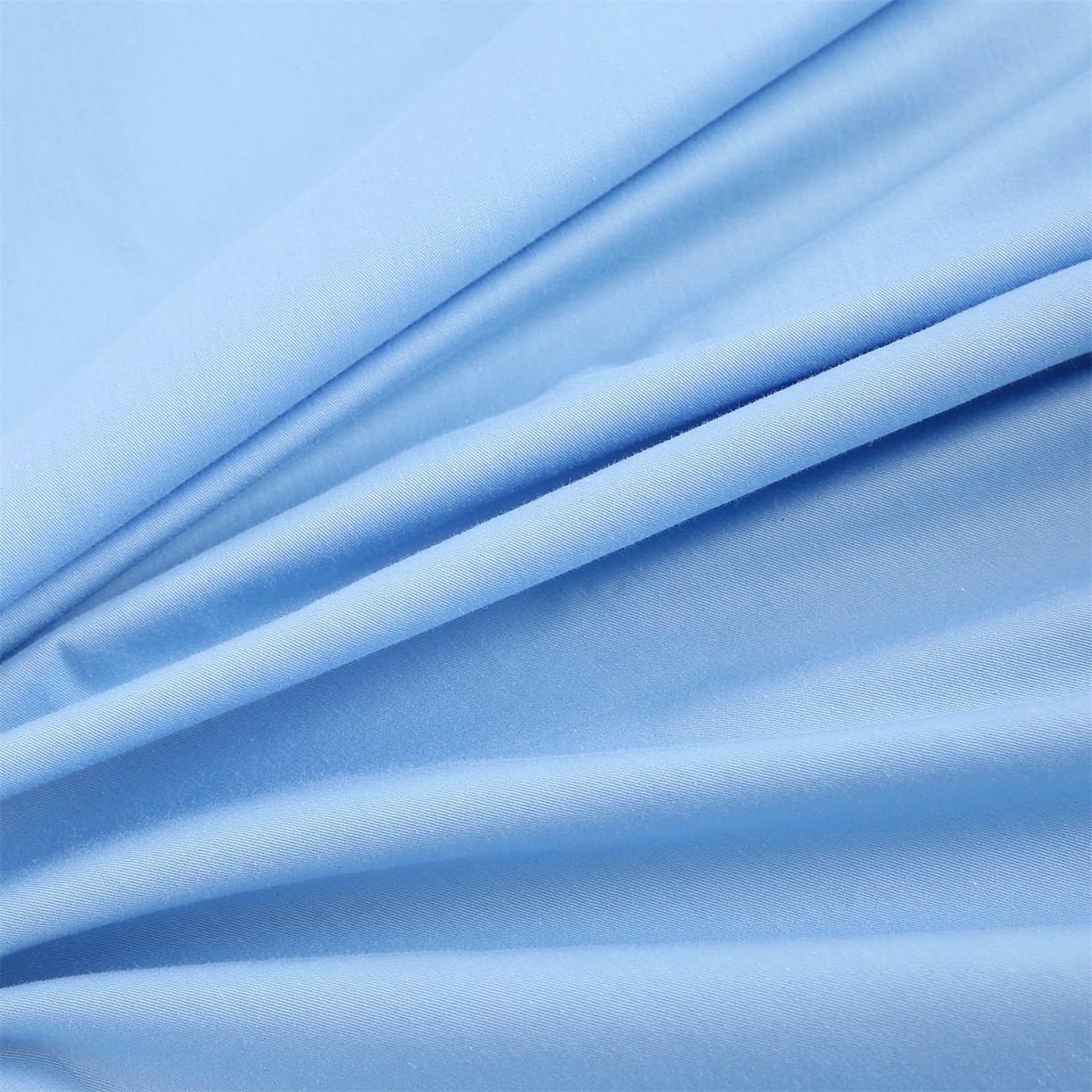 91家纺网 家纺一手货源 找家纺 欧妮家纺 2026新款全棉纯棉斜纹刺绣单床笠三件套 一见倾心-婴儿蓝