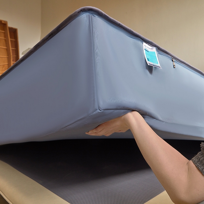 91家纺网 家纺一手货源 找家纺 欧妮家纺 2026新款六面全包夹棉床笠-席梦思保护套 六面全包-蓝色