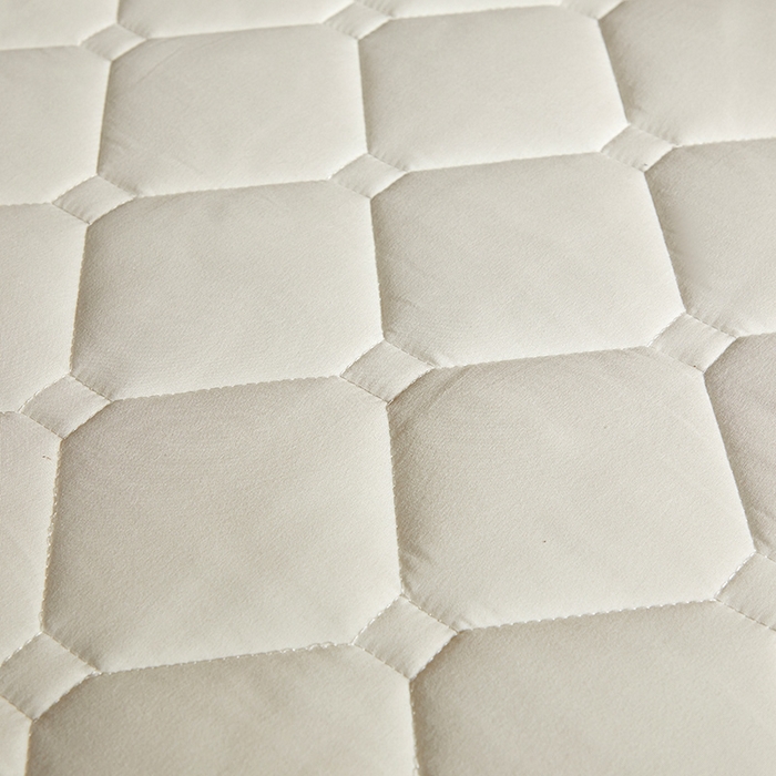 91家纺网 家纺一手货源 找家纺 欧妮家纺 2026新款六面全包夹棉床笠-席梦思保护套 六面全包-珍珠白