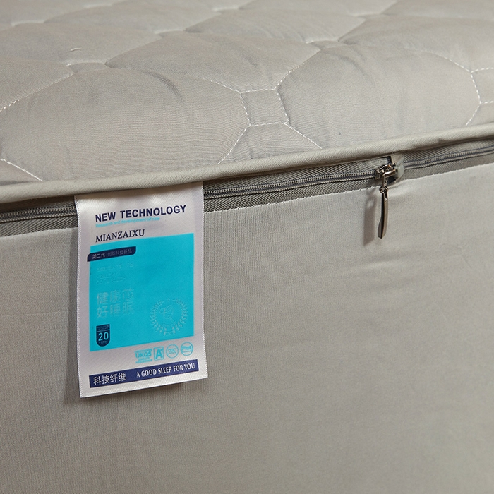 91家纺网 家纺一手货源 找家纺 欧妮家纺 2026新款六面全包夹棉床笠-席梦思保护套 六面全包-烟灰