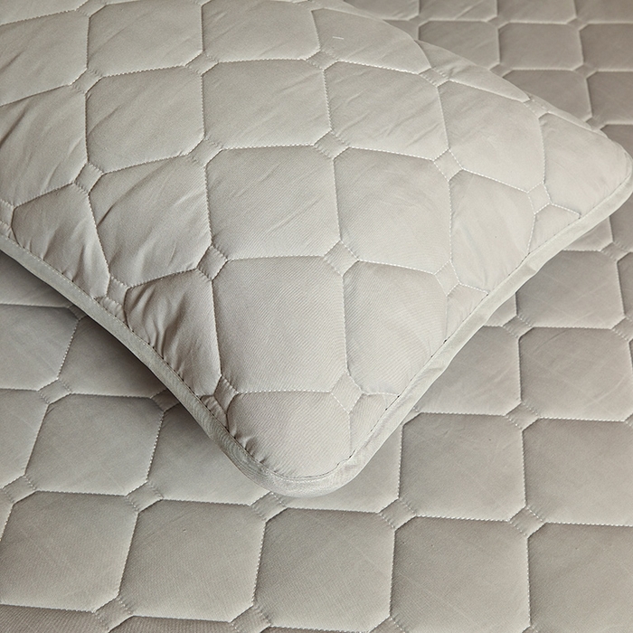 91家纺网 家纺一手货源 找家纺 欧妮家纺 2026新款六面全包夹棉床笠-席梦思保护套 六面全包-烟灰