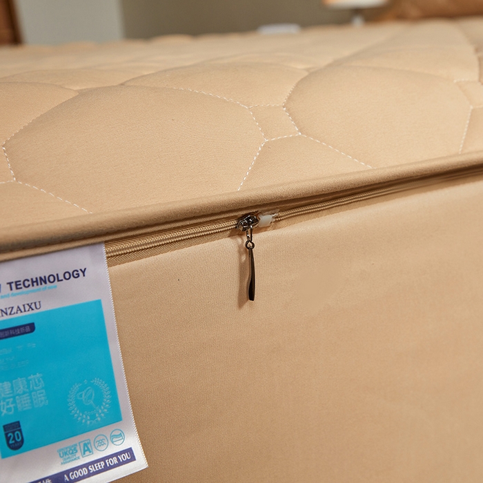 91家纺网 家纺一手货源 找家纺 欧妮家纺 2026新款六面全包夹棉床笠-席梦思保护套 六面全包-卡其色