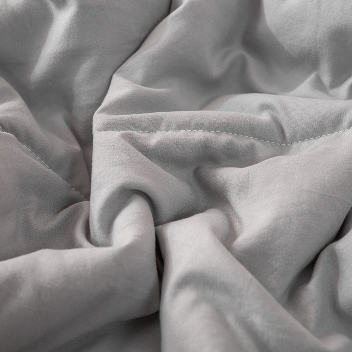 91家纺网 家纺一手货源 找家纺 云玲时尚 2026新款水洗棉100%新疆棉花纯色夏被夏凉被空调被 绅士灰
