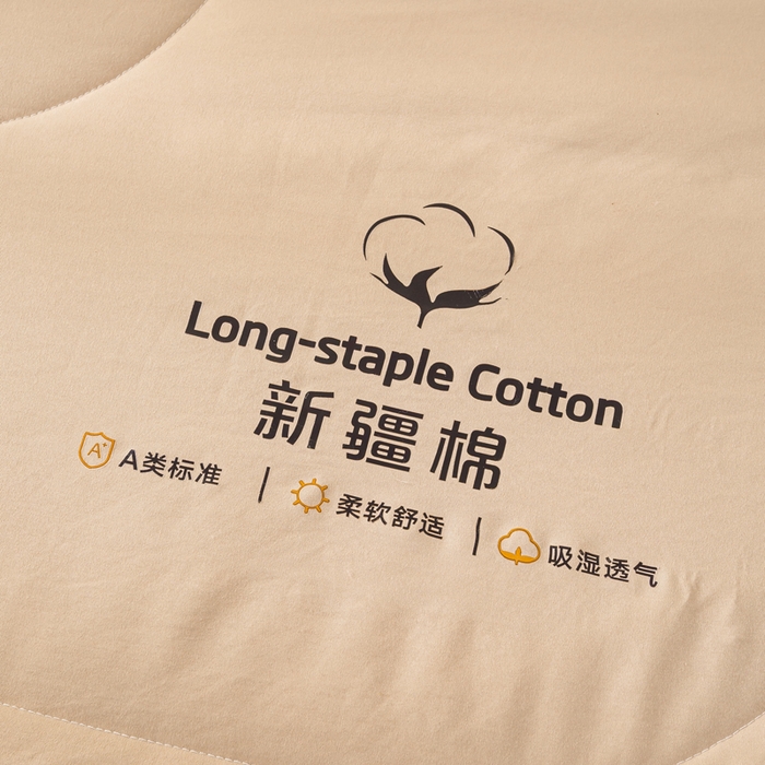 91家纺网 家纺一手货源 找家纺 云玲时尚 2026新款水洗棉100%新疆棉花纯色夏被夏凉被空调被 杏仁咖